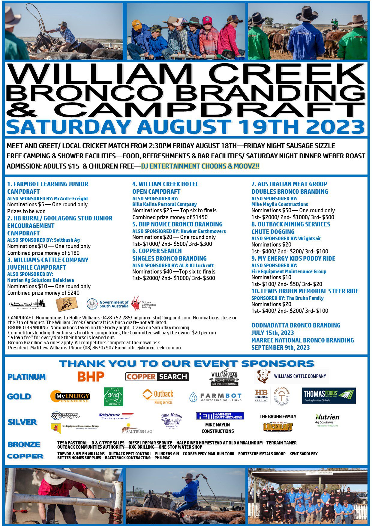 William Creek Bronco Branding August 19th, 2023